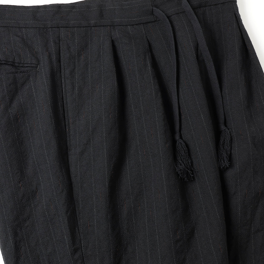 Wool Stripe Easy Trousers