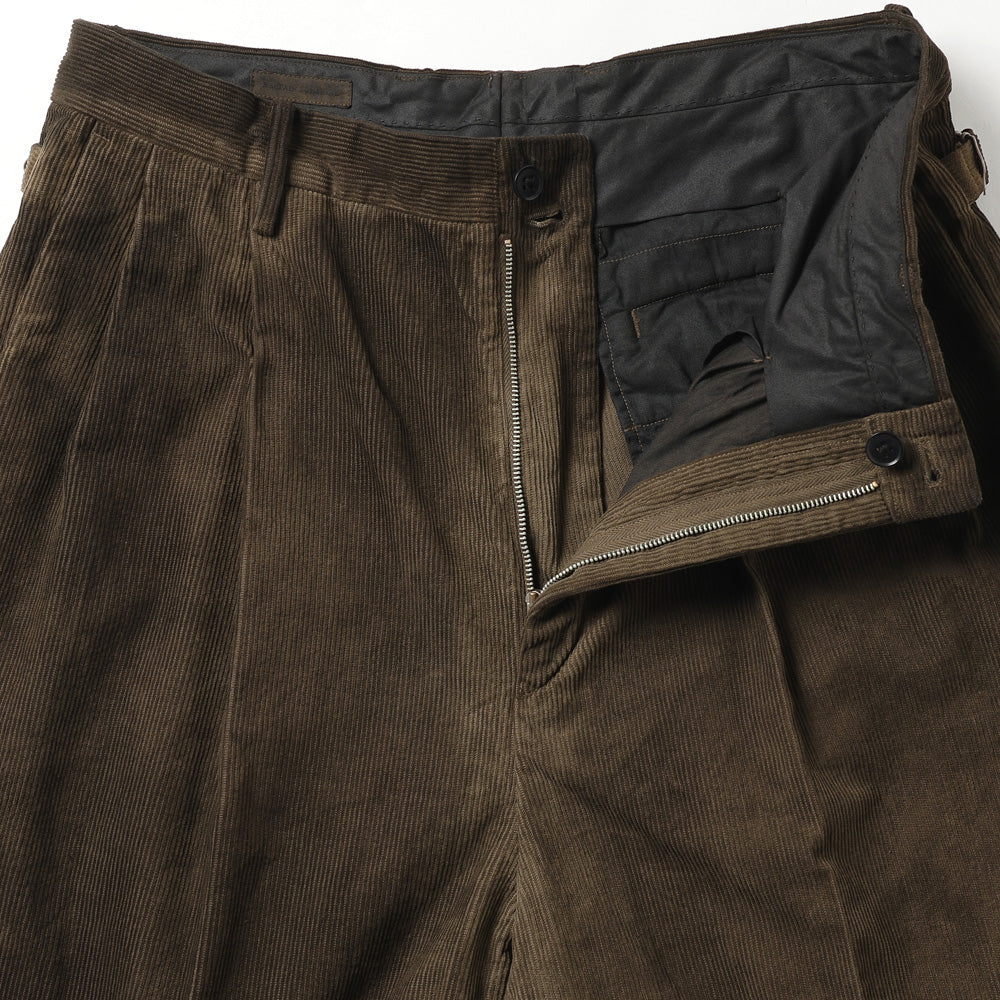 Corduroy Mud-dyed Shoecut Slacks