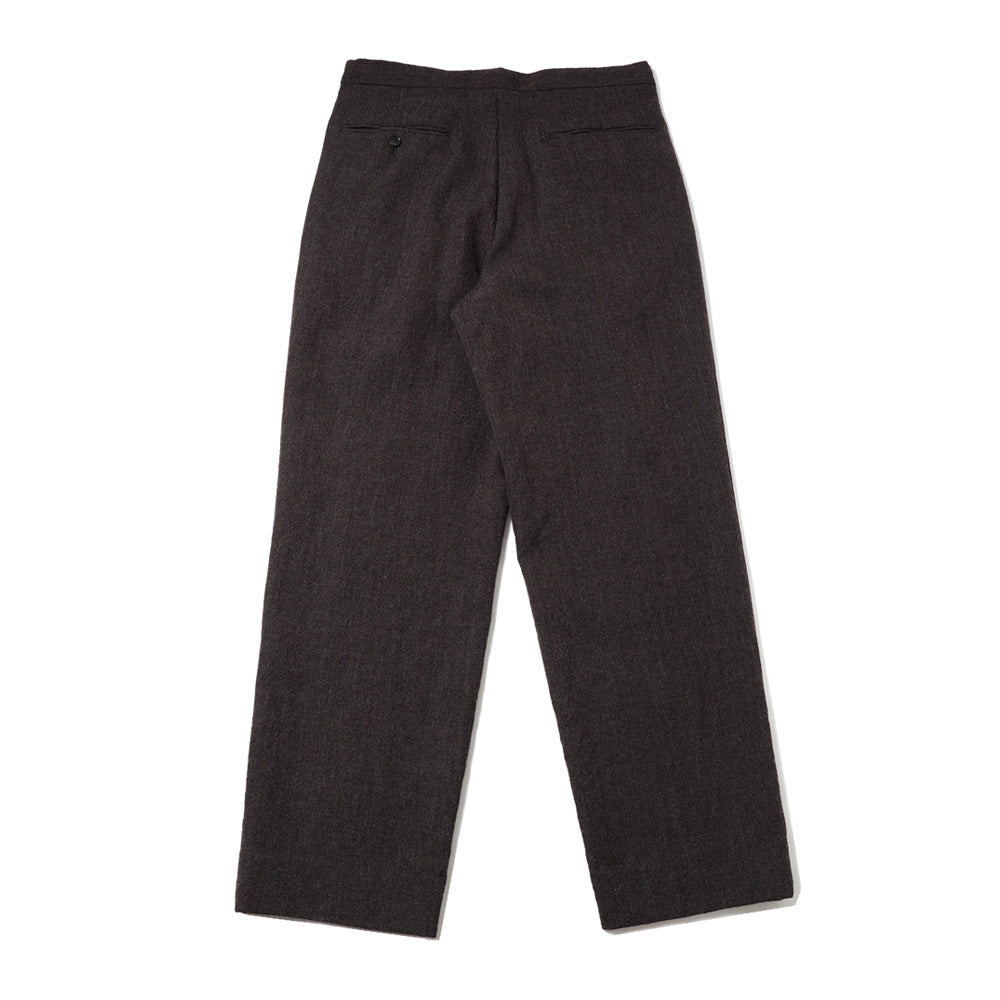 Wool Herringbone Easy Trousers