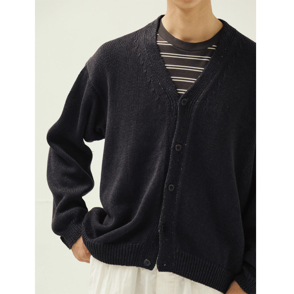 KAPTAIN SUNSHINE Cotton Washi Hand Frame Cardigan (KS26SKN01