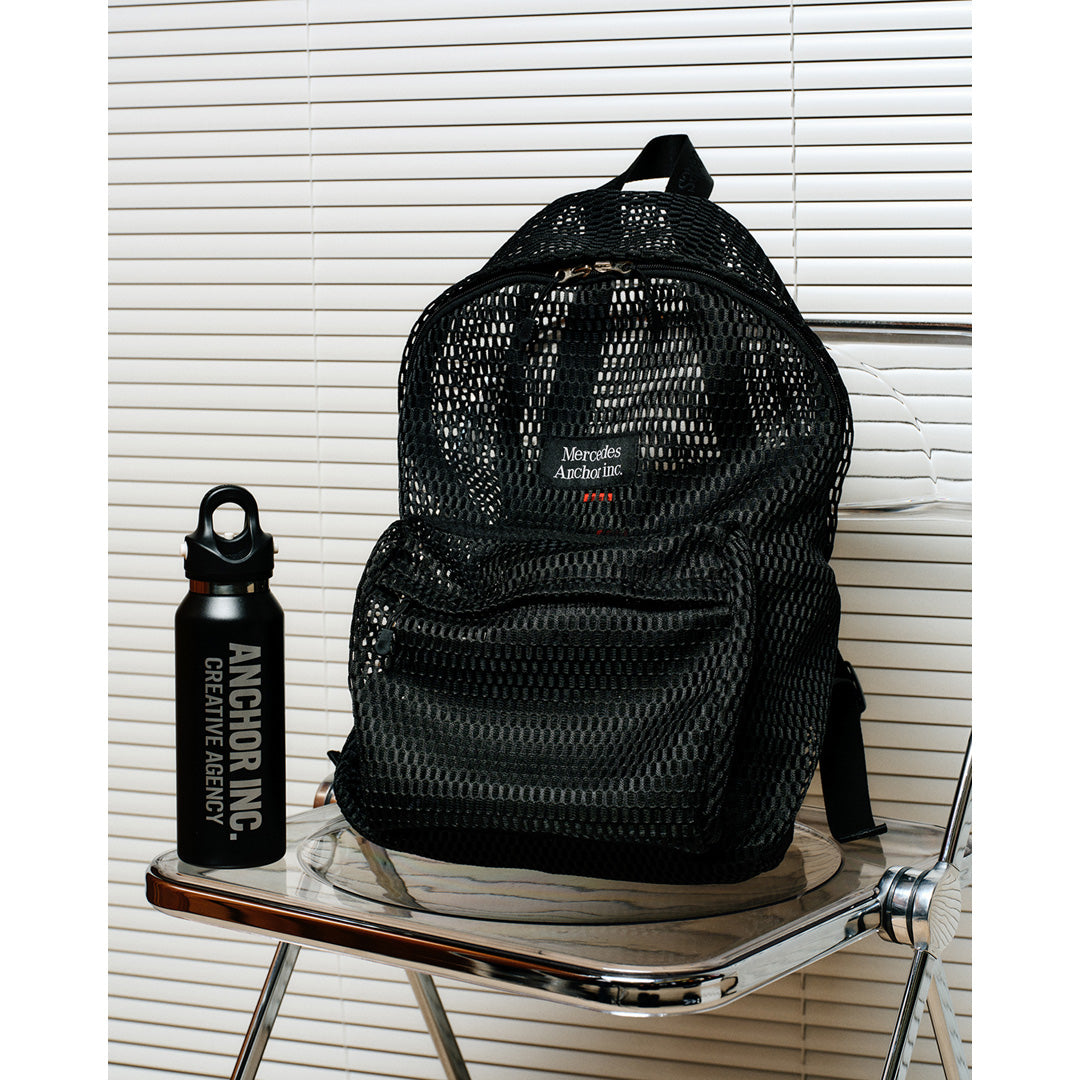 ANCHOR INC.) LOGO TAPED MESH BACKPACK (ANCFW26AC03) | ANCHOR INC
