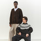 SNOW PATTERN JUMPER NATURAL COLOR ALPACA