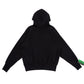 SIGNATURE SNAP FLEECE HOODIE(BLACK)