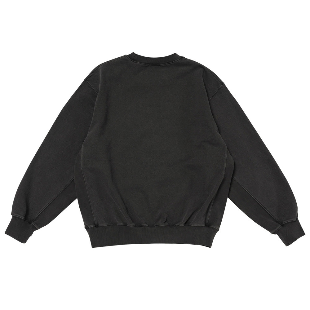 WASHED FLEECE CREW NECK