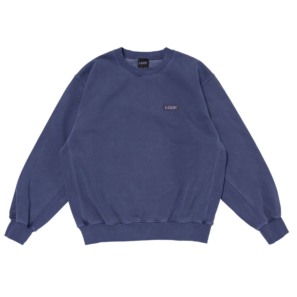 WASHED FLEECE CREW NECK