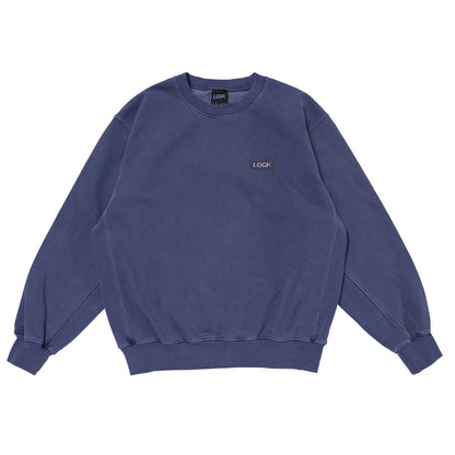 WASHED FLEECE CREW NECK