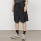 WIDE SHORTS RECYCLED POLYESTER x SILK TAFFETA