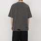 CREW NECK DAMADED TEE ORGANIC COTTON