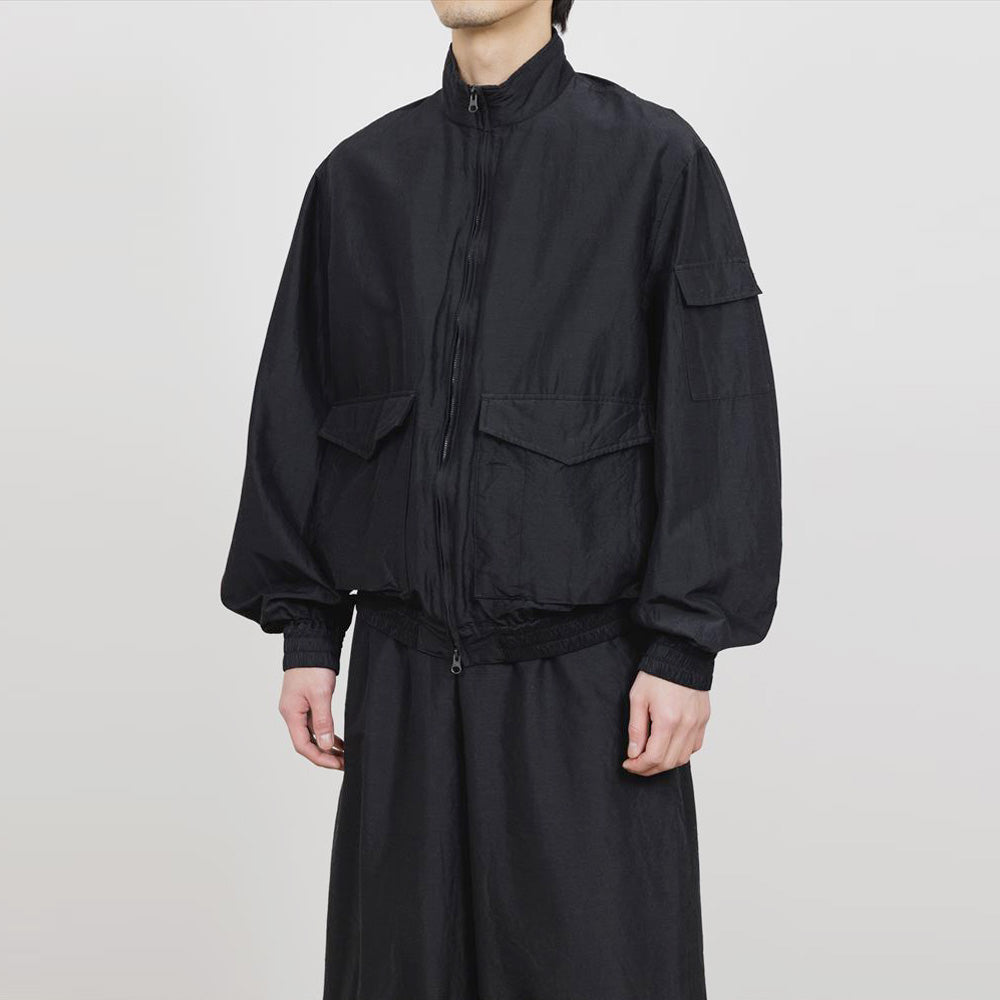 FLIGHT JACKET WOOL SILK HIGH COUNT TYPEWRITER