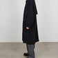 RAGLAN SLEEVE COAT TUMBLED WOOL SERGE