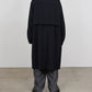 RAGLAN SLEEVE COAT TUMBLED WOOL SERGE