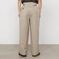 TWO TUCK MILITARY TROUSERS WOOL TROPICAL MELANGE