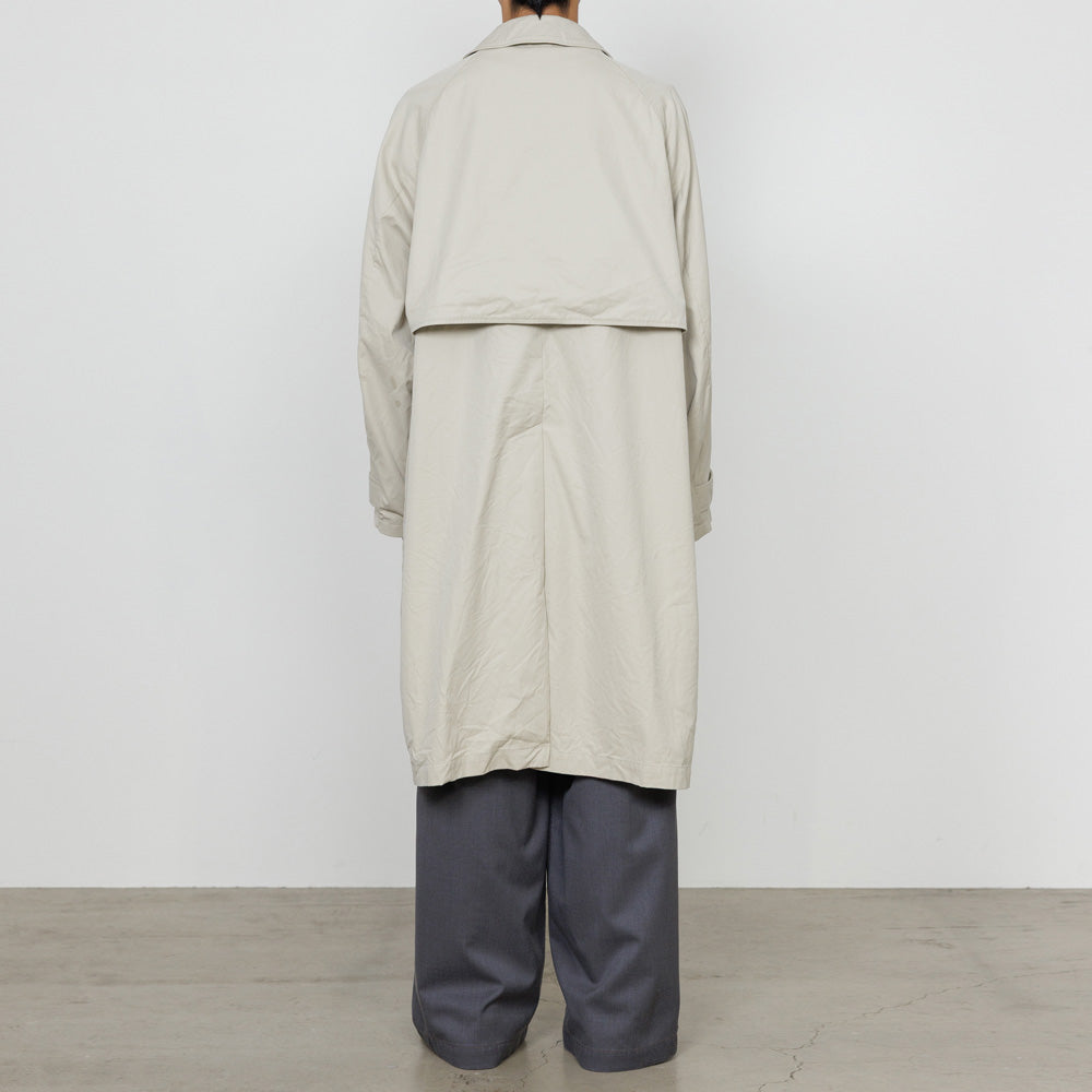 RAGLAN SLEEVE COAT ORGANIC COTTON GABARDINE