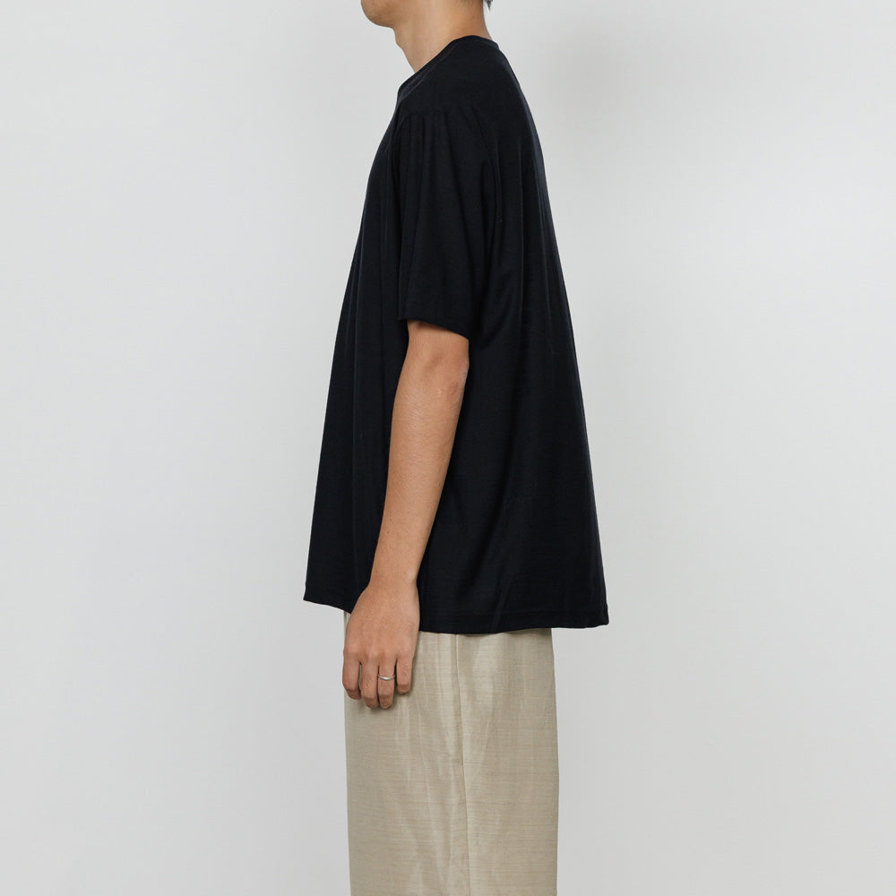 CREW NECK TEE SUPER120s WASHABLE WOOL