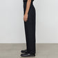 TWO TUCK MILITARY TROUSERS LINEN CANVAS