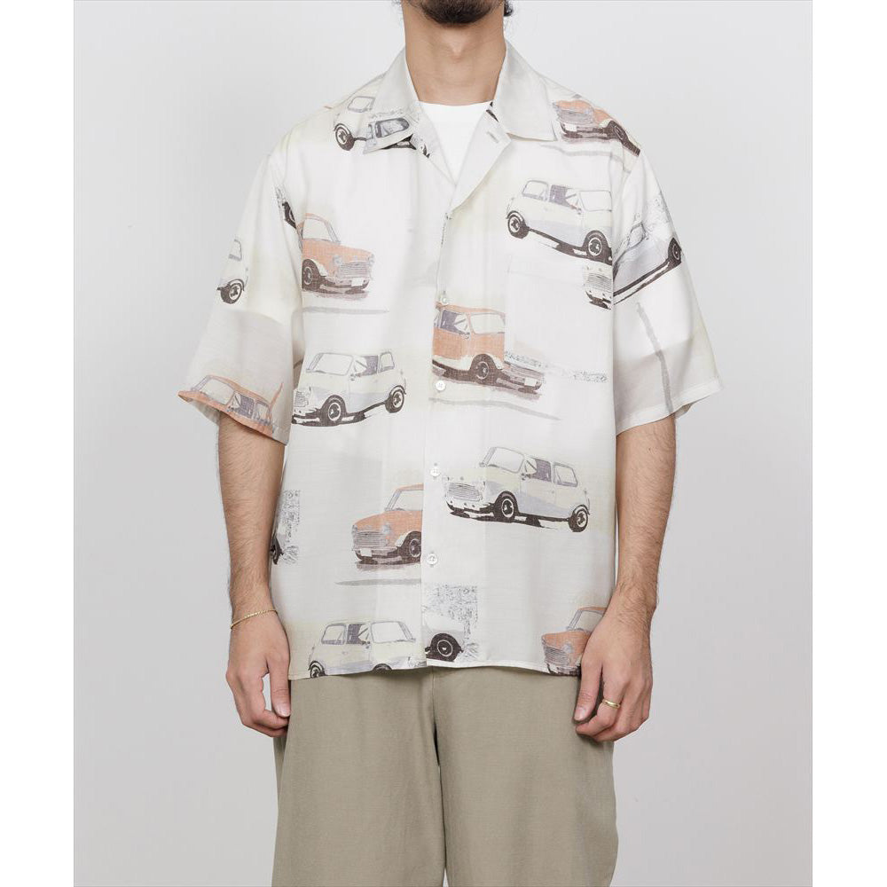 marka - OPEN COLLAR S/S SHIRT CUPRO SILK LAWN (M26B-07SH03B