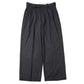 ONE TUCK WIDE TROUSERS WOOL HIGH TWIST TROPICAL