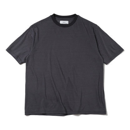 CREW NECK TEE ORGANIC COTTON HIGH TWIST BORDER