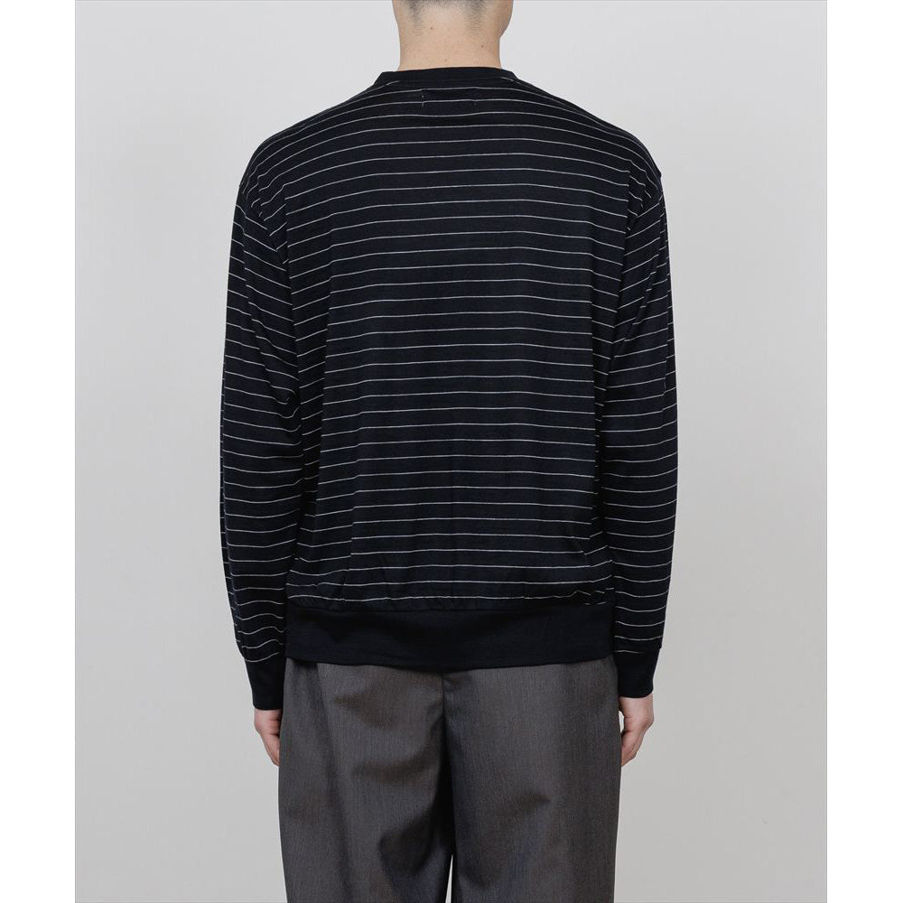 CREW NECK L/S TEE SUPER120s WASHABLE WOOL JERSEY