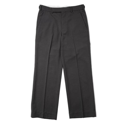 REGULAR FIT STRAIGHT TROUSERS RECYCLED POLYESTER WOOL GABARDINE