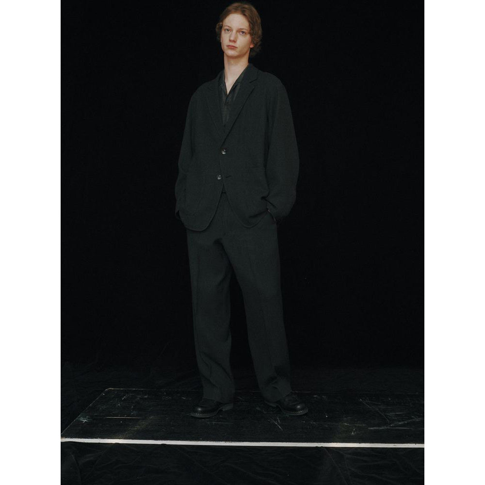 STROLL AROUND JACKET TUMBLED WOOL SERGE