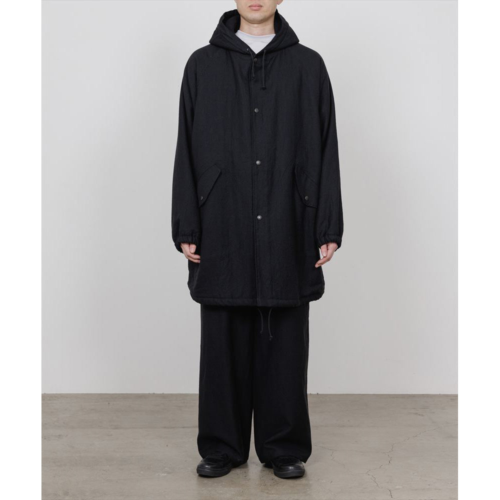 MILITARY PARKA WOOL LINEN MOLESKIN