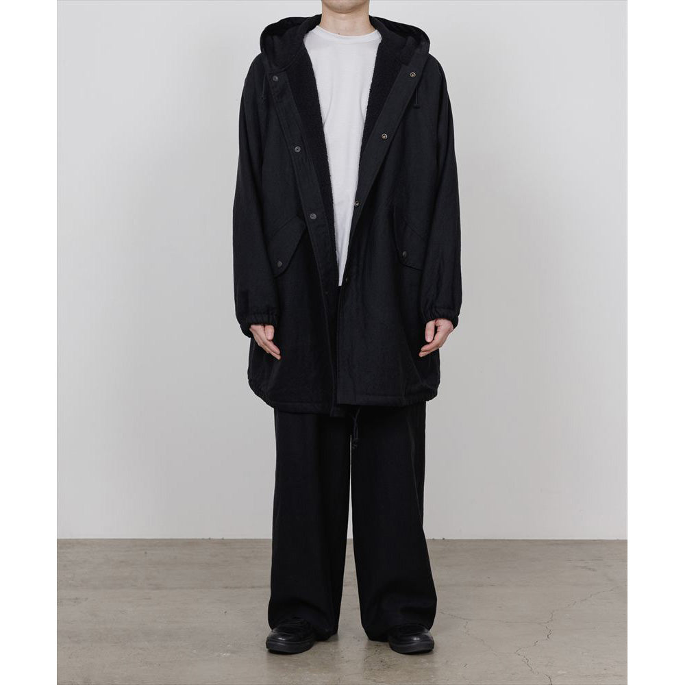 MILITARY PARKA WOOL LINEN MOLESKIN