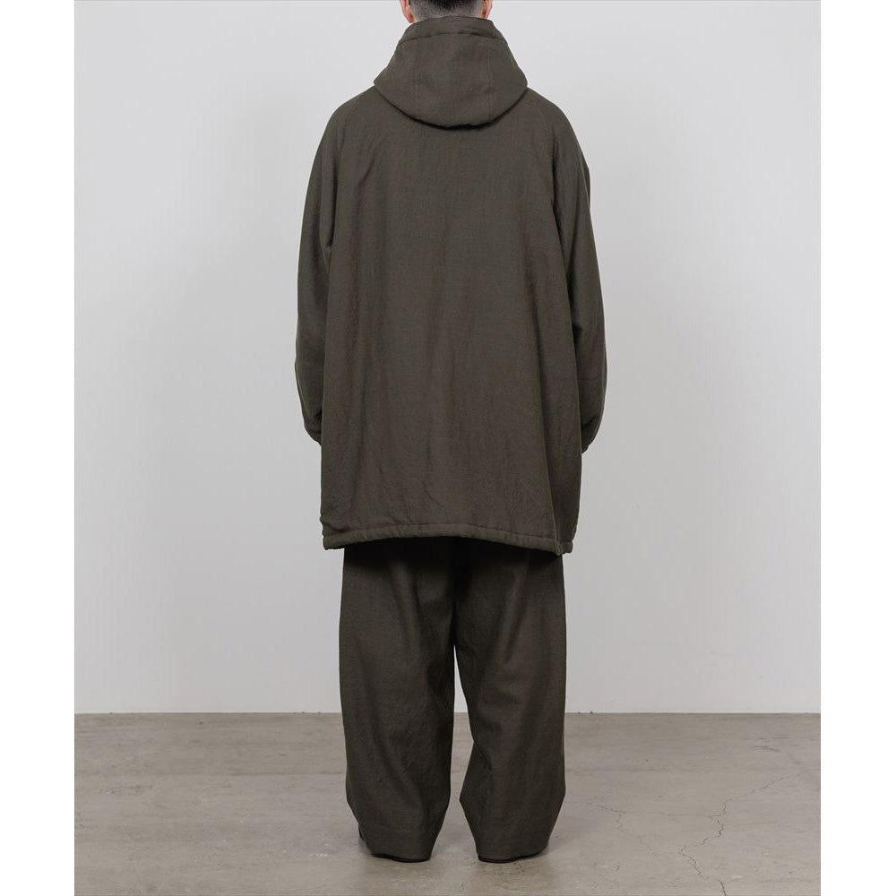 MILITARY PARKA WOOL LINEN MOLESKIN