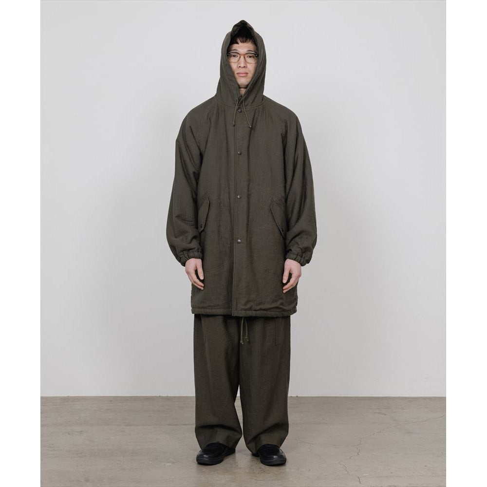 MILITARY PARKA WOOL LINEN MOLESKIN
