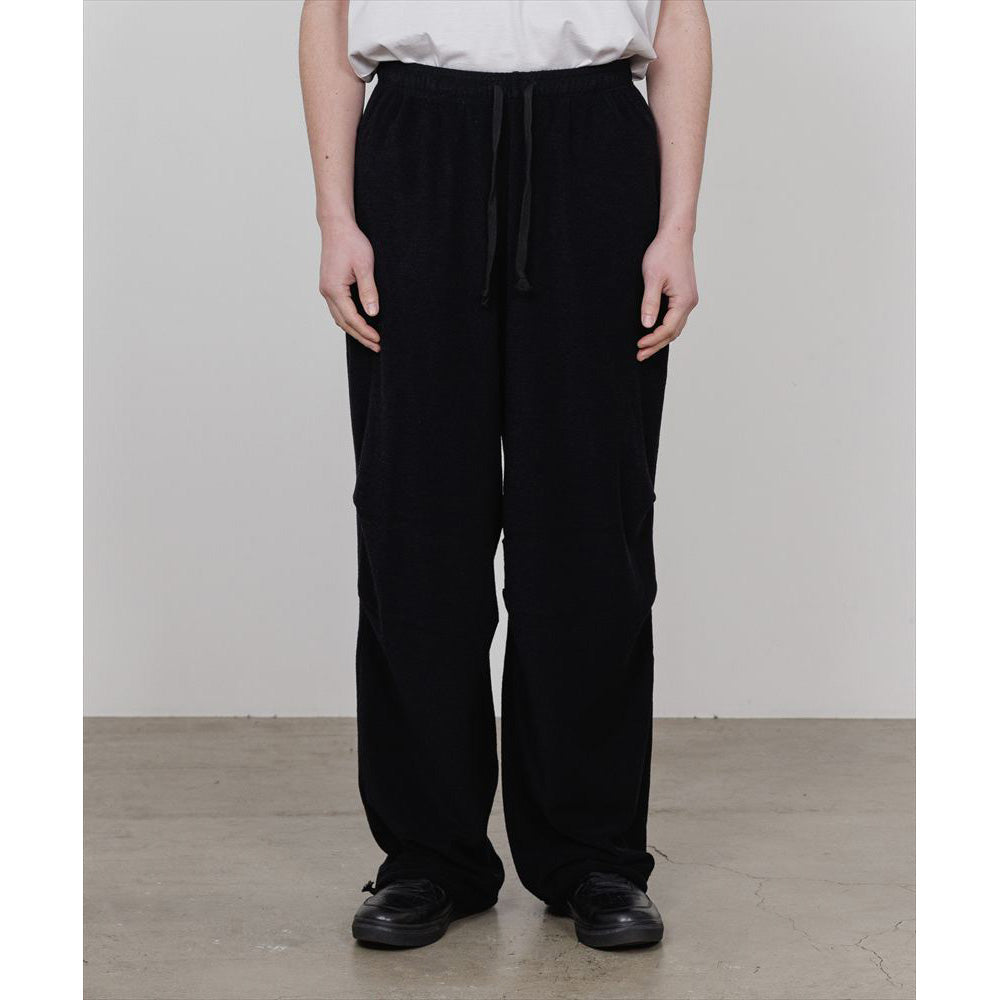 TUCKED KNEE TRAINING PANTS SUPER140s WASHABLE WOOL PILE KNIT
