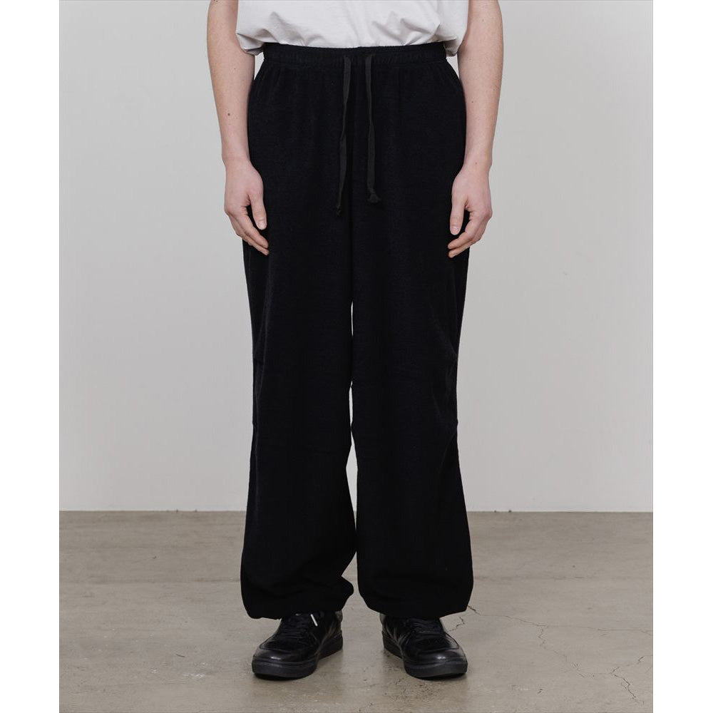 TUCKED KNEE TRAINING PANTS SUPER140s WASHABLE WOOL PILE KNIT