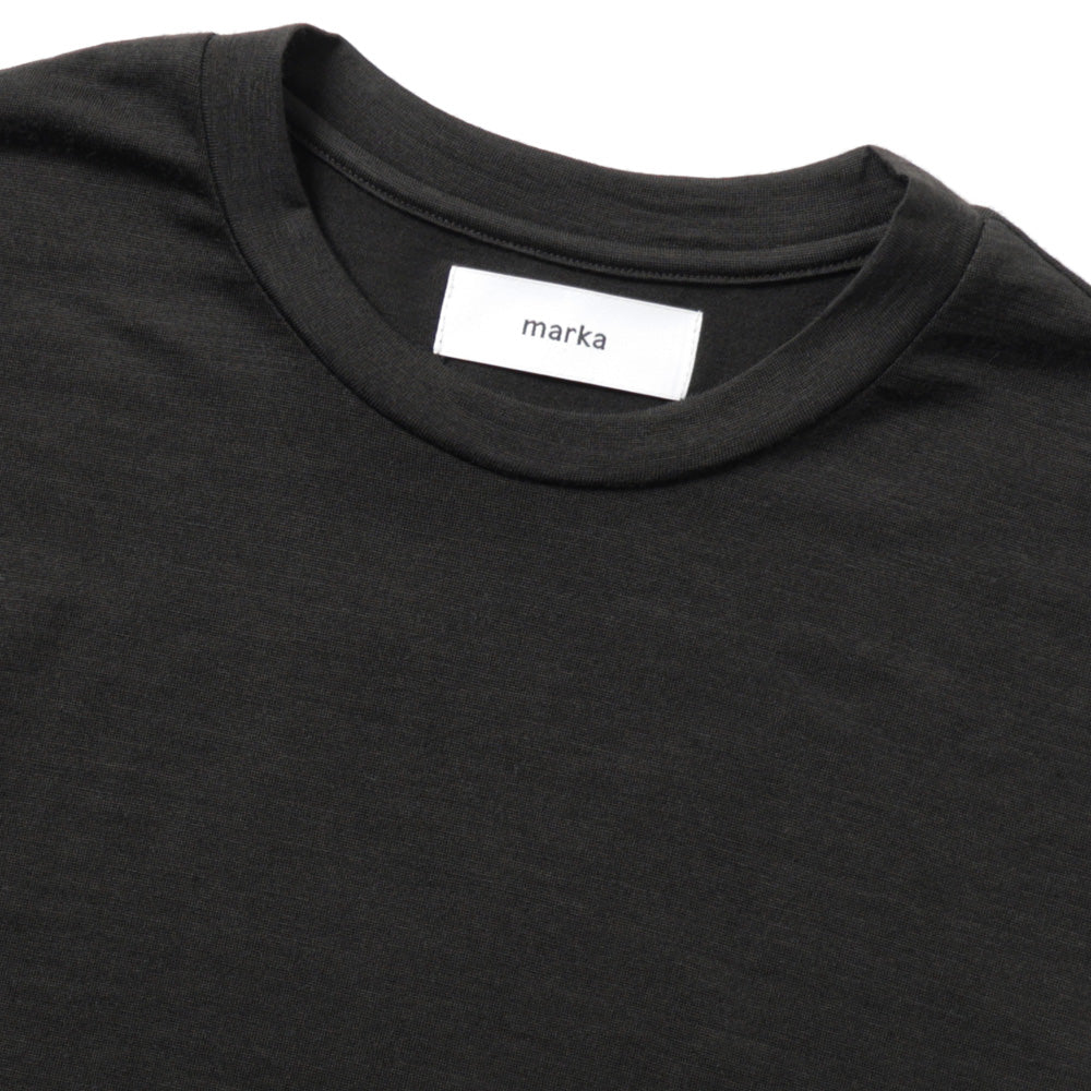 CREW NECK L/S TEE SUPER100s WASHABLE WOOL JERSEY