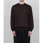 CREW NECK L/S TEE SUPER100s WASHABLE WOOL JERSEY
