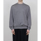CREW NECK L/S TEE SUPER100s WASHABLE WOOL JERSEY