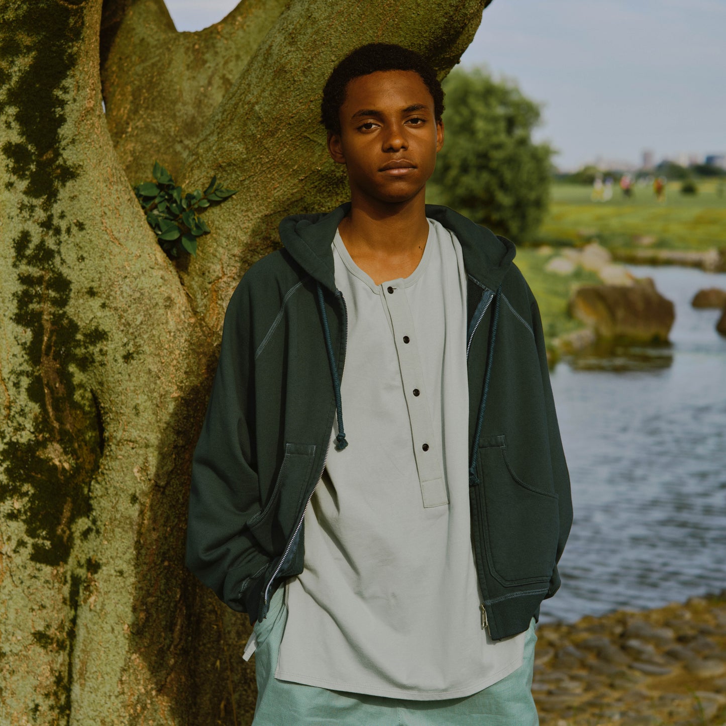 Henley Neck Long Sleeve Shirt