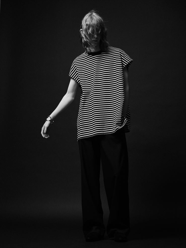 【MINEDENIM】23SS Big Nosleeve T-SH BLACK MINEDENIM - Big Nosleeve T-SH Black | River
