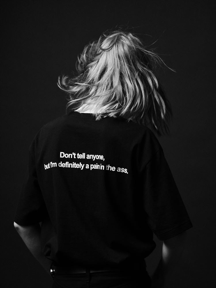 Monochrome Two tone Face Crewneck T-SH