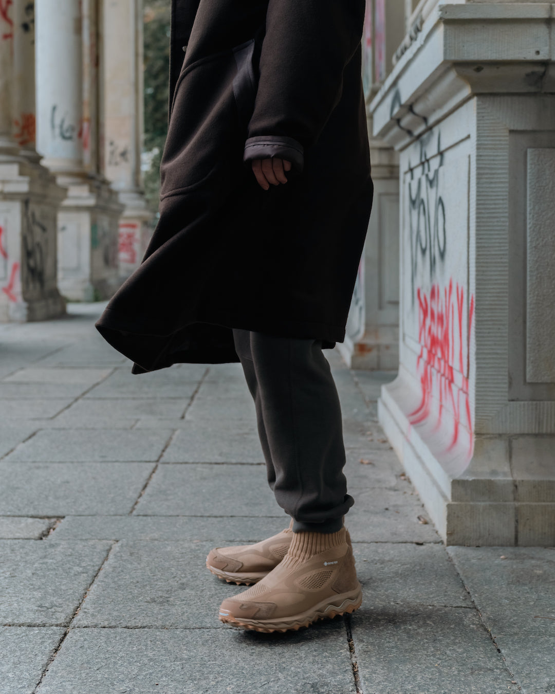 Mizuno × nonnative WAVE MUJIN TL MID GTX nonnative COGNAC