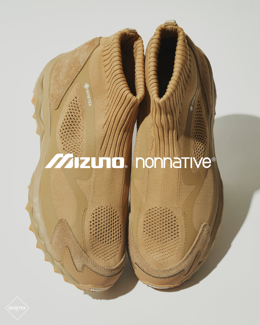 Mizuno × nonnative WAVE MUJIN TL MID GTX nonnative COGNAC