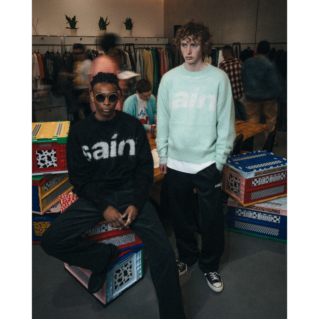Saint Mxxxxxx (セントマイケル) MOHAIR CREW KNIT SAINT (SM-MK1-0000