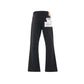 BLACK FLARE DENIM PANTS