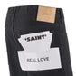BLACK FLARE DENIM PANTS