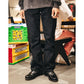 BLACK FLARE DENIM PANTS