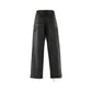 BLACK DENIM PAINTER PANTS