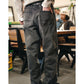 BLACK DENIM PAINTER PANTS