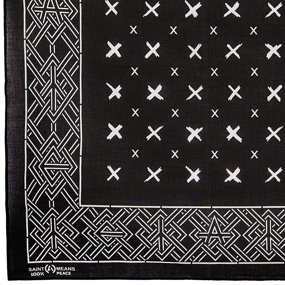 SAINT Mxxxxxx × blackmeans BANDANA CROSS(BLACK)