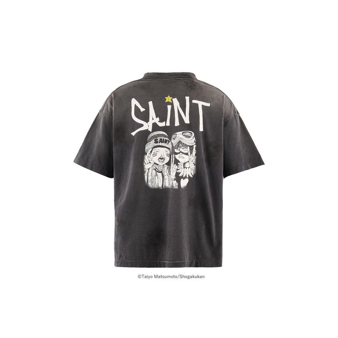 ©SAINT Mxxxxxx_鉄コン筋クリート GEEKS RULE SS T‐SHIRT KURO