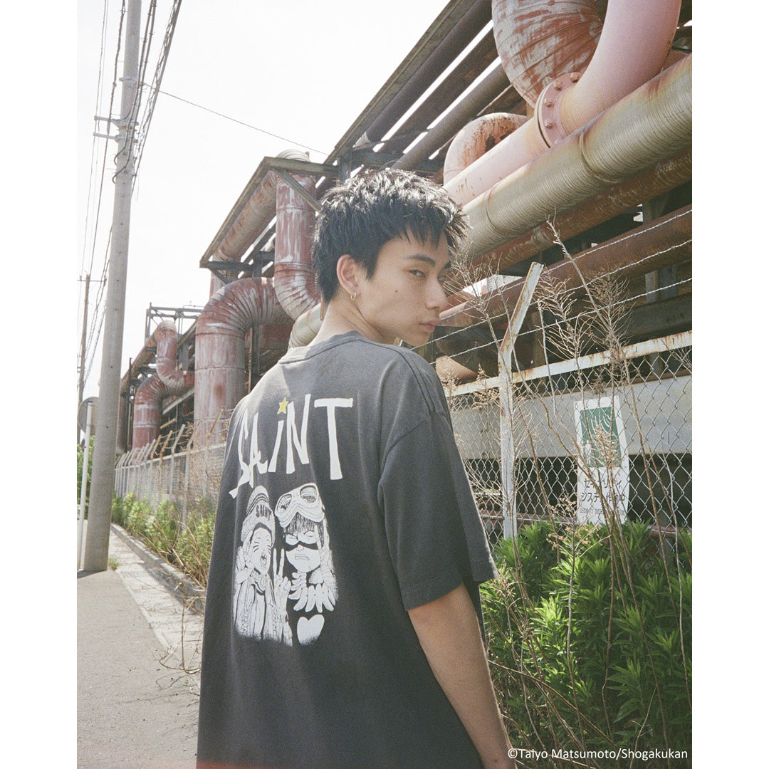 ©SAINT Mxxxxxx_鉄コン筋クリート GEEKS RULE SS T‐SHIRT KURO