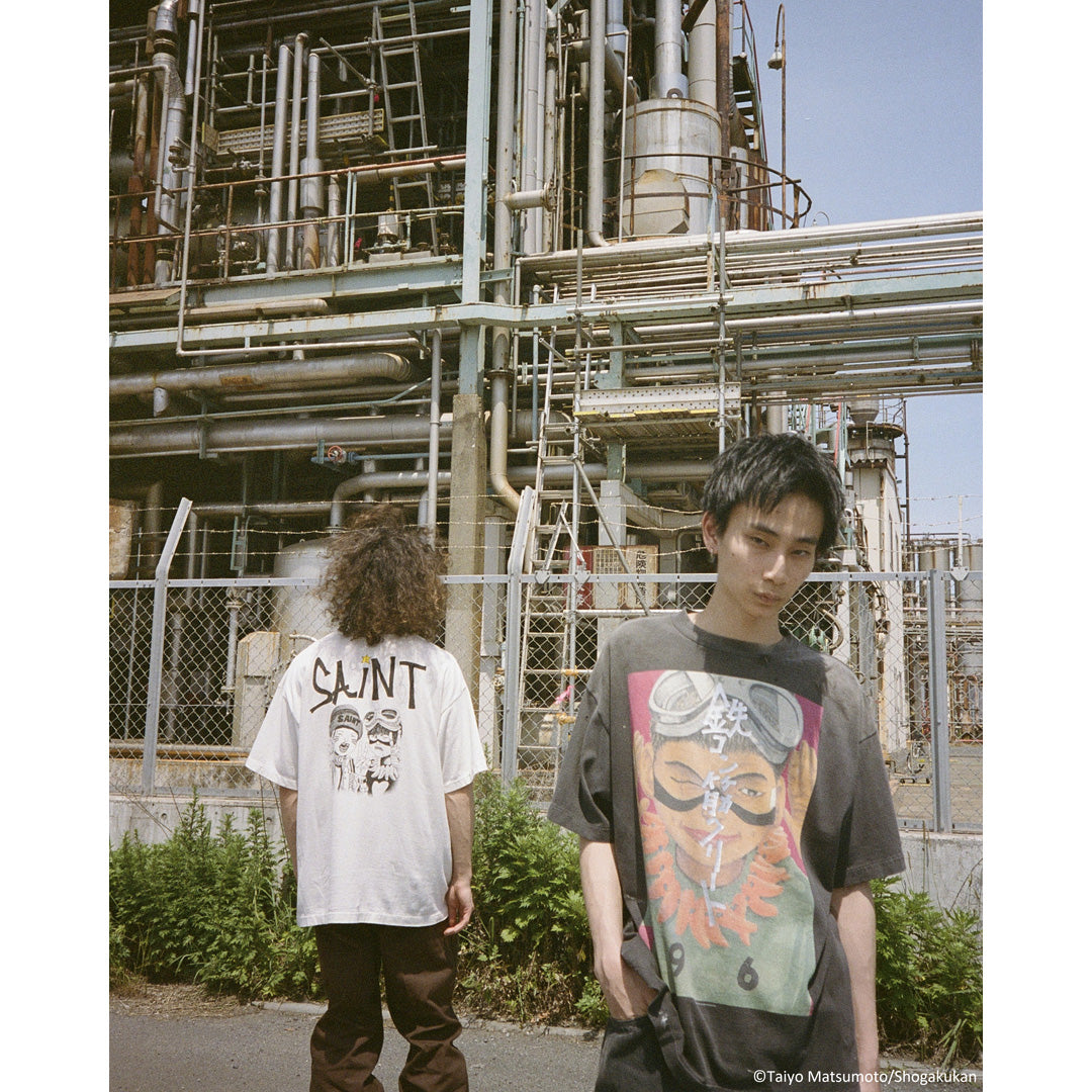 ©SAINT Mxxxxxx_鉄コン筋クリート GEEKS RULE SS T‐SHIRT KURO