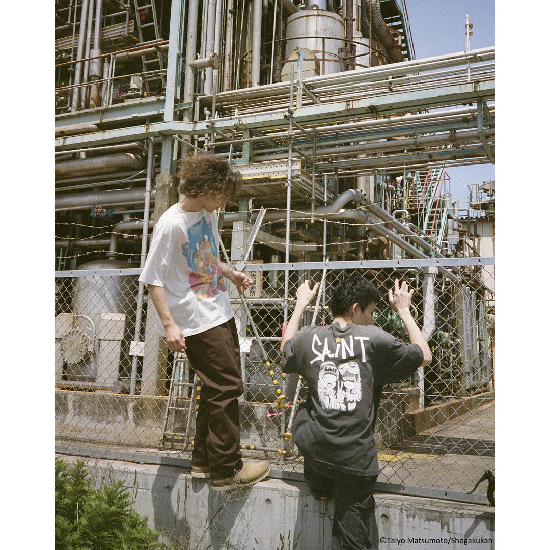 ©SAINT Mxxxxxx_鉄コン筋クリート GEEKS RULE SS T‐SHIRT KURO